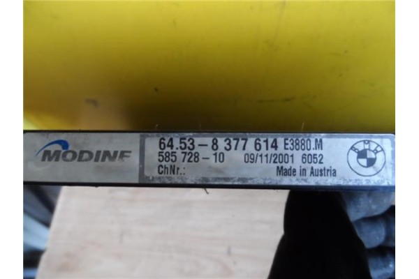 Recambio de radiador aire acondicionado para bmw serie 3 coupe (e46) 2.2 320 ci referencia OEM IAM 64538377614  8377614 , BMW | 