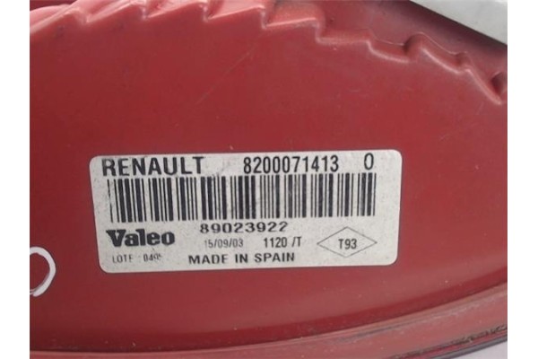 Recambio de piloto trasero izquierdo para renault clio ii fase ii (b/cb0) 1.4 authentique referencia OEM IAM 8200071413 89023922