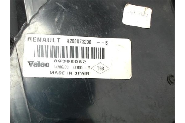 Recambio de piloto trasero izquierdo para renault megane ii berlina 3p referencia OEM IAM 8200073236 89398082 7700428054 , RENAU
