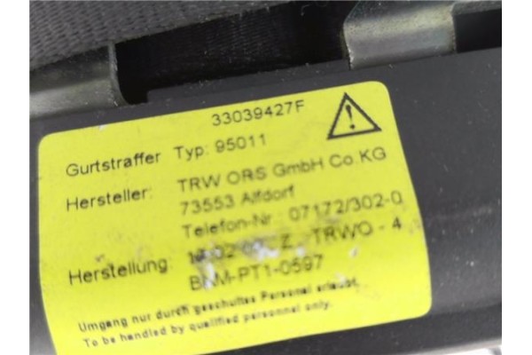 Recambio de cinturon seguridad trasero derecho para renault modus i 1.5 dci (fp0f, jp0f) referencia OEM IAM 33052824 33039427F 