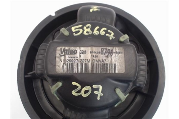 Recambio de motor calefaccion para peugeot 207 1.6 hdi referencia OEM IAM N102992G GMVA7 