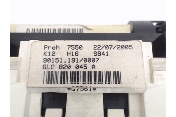 Recambio de mandos climatizador para seat ibiza (6l1) 1.4 tdi referencia OEM IAM (6L0820045A)  