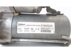 Recambio de motor arranque para fiat iii fiorino (225) 1.3 d multijet referencia OEM IAM 51880229  