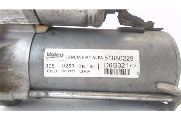 Recambio de motor arranque para fiat iii fiorino (225) 1.3 d multijet referencia OEM IAM 51880229  