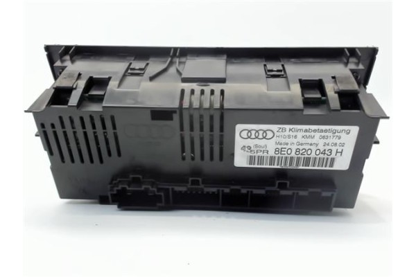 Recambio de mandos climatizador para audi a4 berlina (8e) 1.9 tdi (96kw) referencia OEM IAM 8E0820043H 0631779 