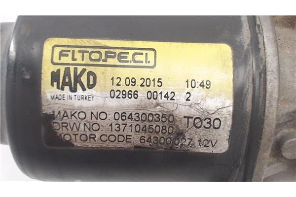 Recambio de motor limpiaparabrisas delantero para fiat iii fiorino (225) 1.3 d multijet referencia OEM IAM 98846359  