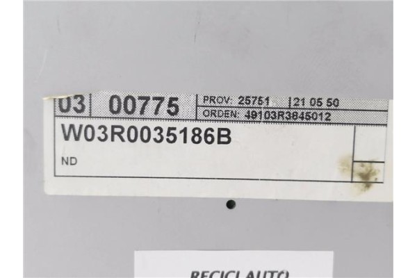 Recambio de radio / cd para seat exeo st (3r5) 2.0 reference referencia OEM IAM 3R0035186B W03R0035186B 