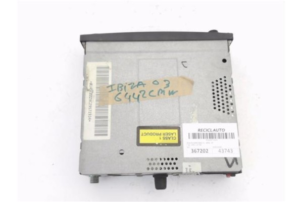 Recambio de radio / cd para seat ibiza (6l1) 1.9 tdi referencia OEM IAM 6L0035156  