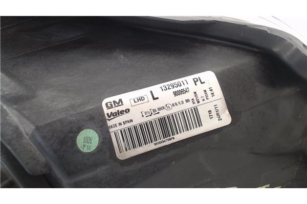 Recambio de faro delantero izquierdo para opel corsa d 1.3 cdti referencia OEM IAM 1226125 13295011 