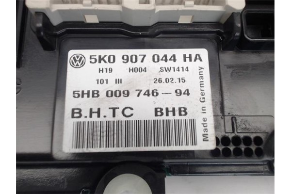 Recambio de mandos climatizador para volkswagen tiguan (5n2) referencia OEM IAM (5K0907044HA) (5HB009746-94) 