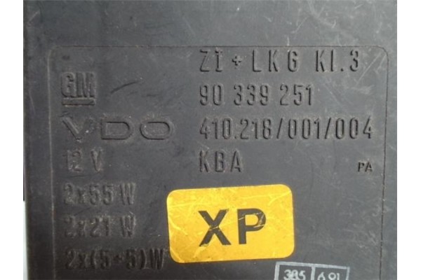 Recambio de centralita luces para opel calibra 2.0 básico referencia OEM IAM 90339251 410218001004 
