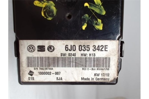 Recambio de centralita para seat ibiza berlina (6j5) 1.6 reference i-tech 30 aniversario referencia OEM IAM 6J0035342E 100000200