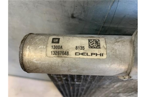 Recambio de radiador aire acondicionado para opel astra j 1.6 referencia OEM IAM 13267648  