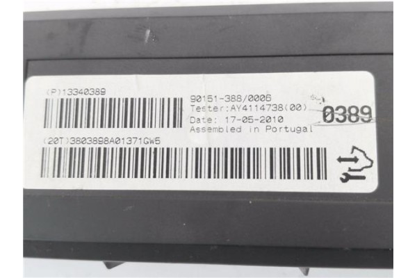Recambio de modulo electronico para opel astra j 1.6 referencia OEM IAM 13340389 90151388 