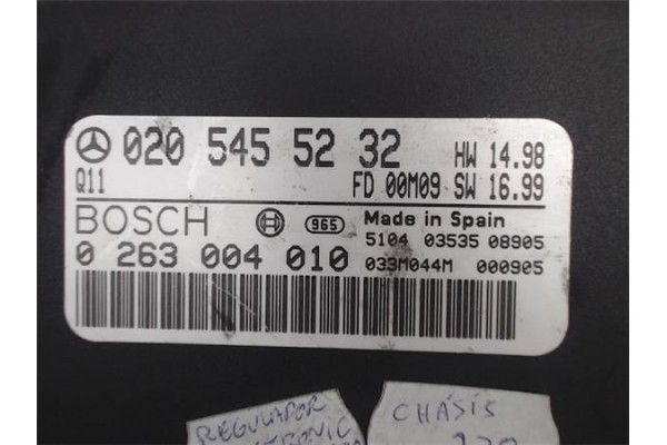 Recambio de centralita para mercedes-benz clase s (bm 220) berlina referencia OEM IAM 0205455232  