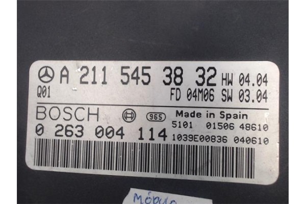 Recambio de centralita para mercedes-benz clase e (bm 211) berlina referencia OEM IAM 2115453832  