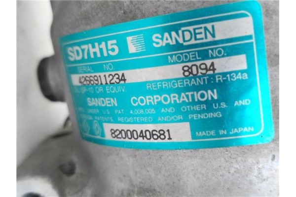 Recambio de compresor aire acond. para mitsubishi space star (dg0) 1.9 1900 di-d plus referencia OEM IAM SD7H158094 8200040681 