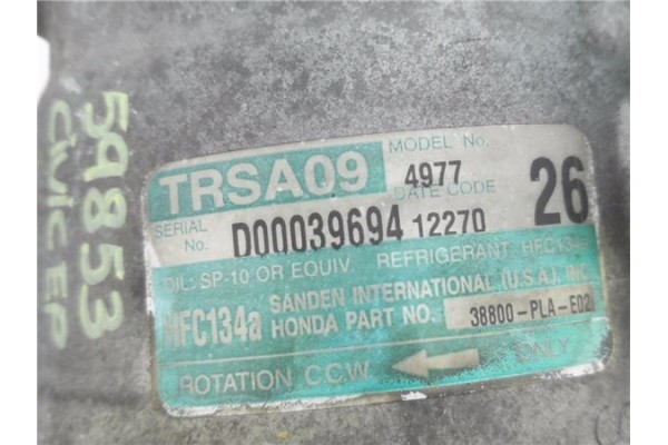 Recambio de compresor aire acond. para honda civic vi 1.6 referencia OEM IAM TRSA094977  