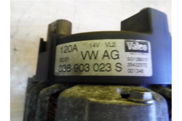 Recambio de alternador para audi a3 (8l) 1.9 tdi ambiente referencia OEM IAM VALEO 038 903 023 S 