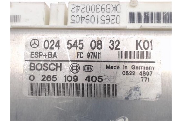 Recambio de centralita abs para mercedes-benz clase e (bm 210) berlina 3.2 320 (210.055) referencia OEM IAM 0245450832  