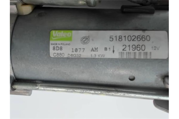Recambio de motor arranque para fiat 500 1.3 d multijet referencia OEM IAM 518102660 21960 