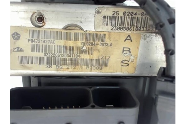 Recambio de nucleo abs para chrysler voyager (rg) 2.5 crd executive referencia OEM IAM P04721427AC 0222206130341104 