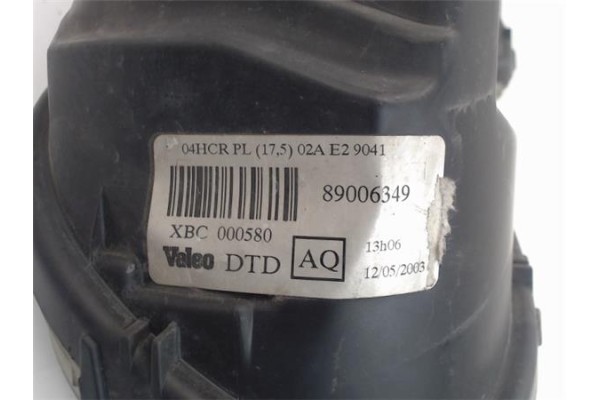 Recambio de faro delantero dcho para mg mg zr referencia OEM IAM 89006349 000580 