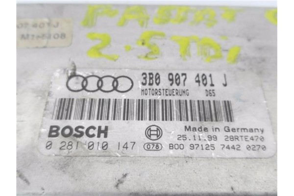 Recambio de centralita para volkswagen passat berlina (3b2) 2.5 v6 tdi highline referencia OEM IAM 3B0907401J 0281010147 