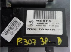 Recambio de mecanismo elevalunas delantero derecho para peugeot 307 break (3e) 2.0 hdi 110 referencia OEM IAM 9637131180 9908371