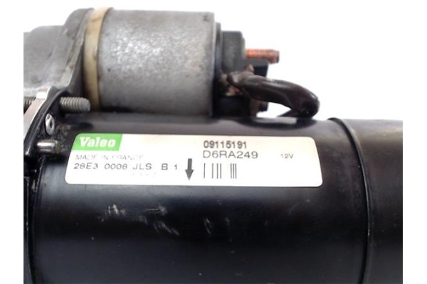 Recambio de motor arranque para opel agila 1.2 básico referencia OEM IAM 09115191 D6RA162 9115192 , OPEL | 9130838 , OPEL | 9646