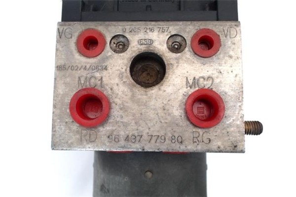 Recambio de nucleo abs para peugeot 307 (s1) 1.6 xn referencia OEM IAM 9643777980 0265216757 