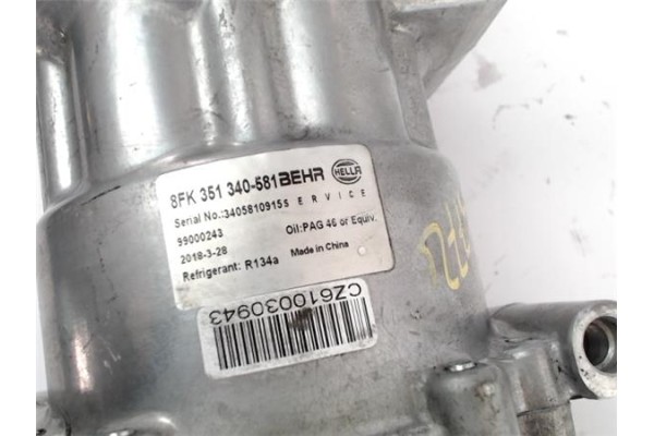 Recambio de compresor aire acond. para peugeot 308 1.6 confort referencia OEM IAM 8FK351340581  