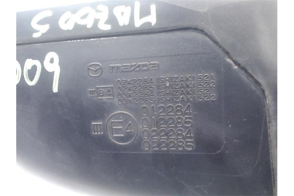 Recambio de retrovisor electrico izquierdo para mazda 5 2.0 referencia OEM IAM CC6569180E82  