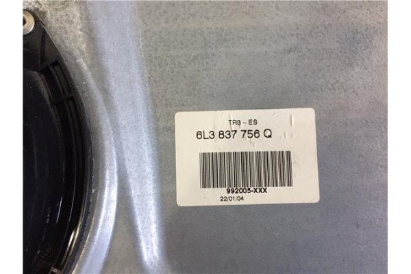 Recambio de mecanismo elevalunas delantero derecho para seat ibiza (6l1) 1.9 sdi referencia OEM IAM 6L3837756Q 4917268 6L0837402