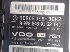 Recambio de centralita para mercedes-benz clase a (bm 168) 1.9 190 (168.032) referencia OEM IAM 0295450132  