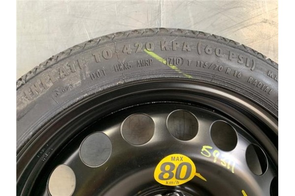 Recambio de llanta rueda repuesto para opel astra j 1.6 referencia OEM IAM 13259230  