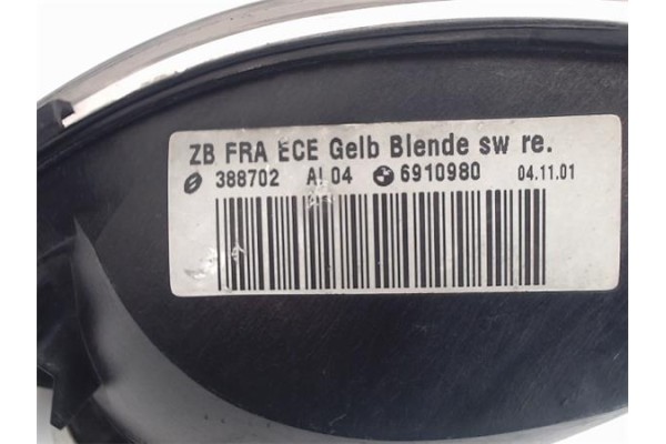 Recambio de intermitente delantero dcho para bmw serie 3 touring (e46) 2.0 320i referencia OEM IAM 6910980  63137165848 , BMW | 