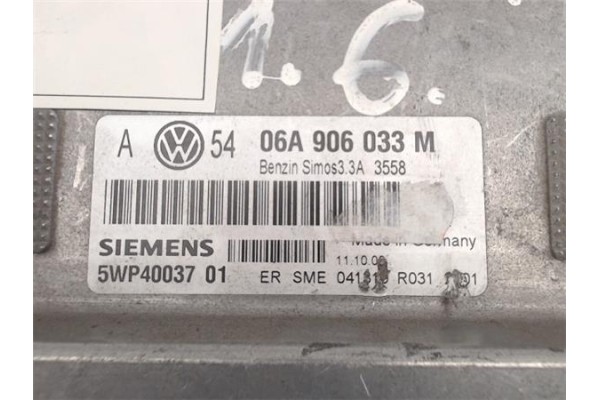 Recambio de centralita para volkswagen golf iv berlina (1j1) 1.6 highline referencia OEM IAM (06A906033M) (5WP4003701) 
