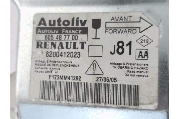 Recambio de centralita airbag para renault espace iv (jk0) 2.2 dci (jk0h) referencia OEM IAM 8200412023 605487700 