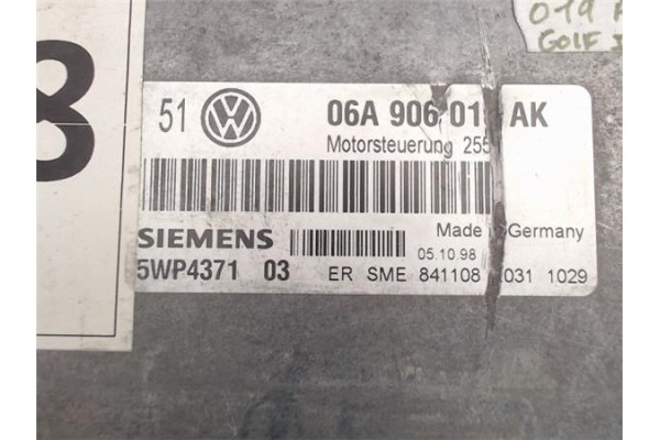 Recambio de centralita para volkswagen golf iv berlina (1j1) 1.6 last edition referencia OEM IAM (5WP437103) (06A906019AK) 