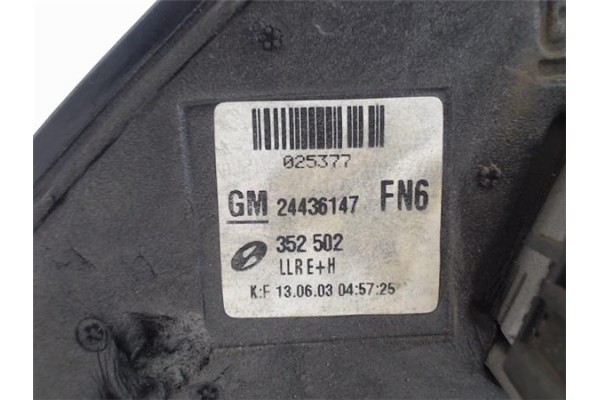 Recambio de retrovisor electrico derecho para opel vectra c berlina referencia OEM IAM 24436147 352502 