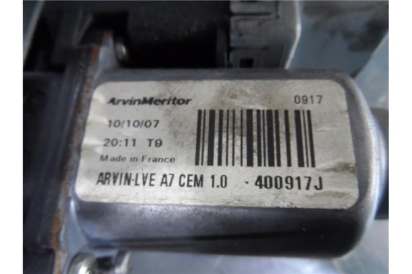 Recambio de mecanismo elevalunas delantero izquierdo para peugeot 207 1.4 confort referencia OEM IAM 400917J 440787E 