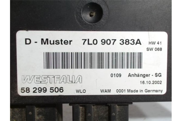 Recambio de centralita para porsche cayenne (tipo 9pa) 4.5 s referencia OEM IAM 7L0907383A 58299506 