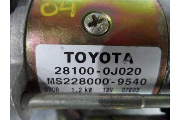 Recambio de motor arranque para toyota yaris (ncp1/nlp1/scp1)(1999) 1.3 referencia OEM IAM 281000J020 MS2280009540 281000J030 , 