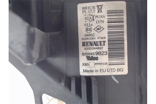 Recambio de faro delantero dcho para renault clio iii 1.5 dci referencia OEM IAM 8200459823  