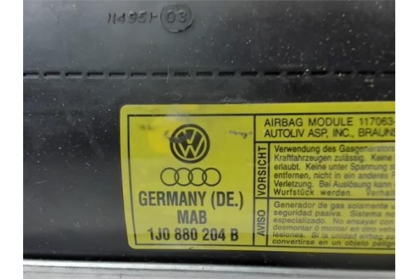 Recambio de airbag lateral delantero derecho para skoda octavia berlina (1u2) referencia OEM IAM 1J0880204B   Recambio de airbag lateral delantero derecho para skoda octavia berlina (1u2) referencia OEM IAM 1J0880204B