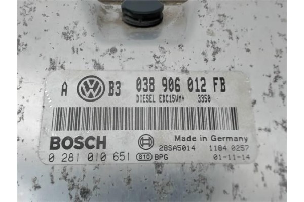 Recambio de centralita para volkswagen golf iv berlina (1j1) referencia OEM IAM 038906012FB 0281010651 