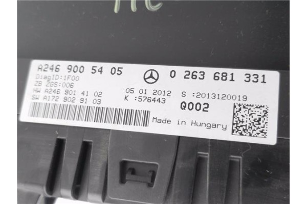 Recambio de cuadro completo para mercedes-benz clase b (bm 246) 1.8 b 200 cdi (246.201) referencia OEM IAM A2469005405  