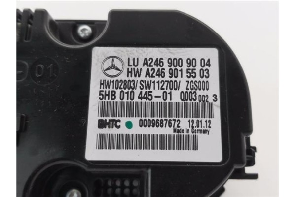 Recambio de mandos climatizador para mercedes-benz clase b (bm 246) 1.8 b 200 cdi (246.201) referencia OEM IAM A2469003616  