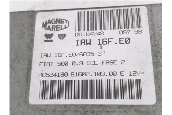 Recambio de centralita para fiat cinquecento (170) 0.9 i.e. s referencia OEM IAM IAW16FE0 46524180 